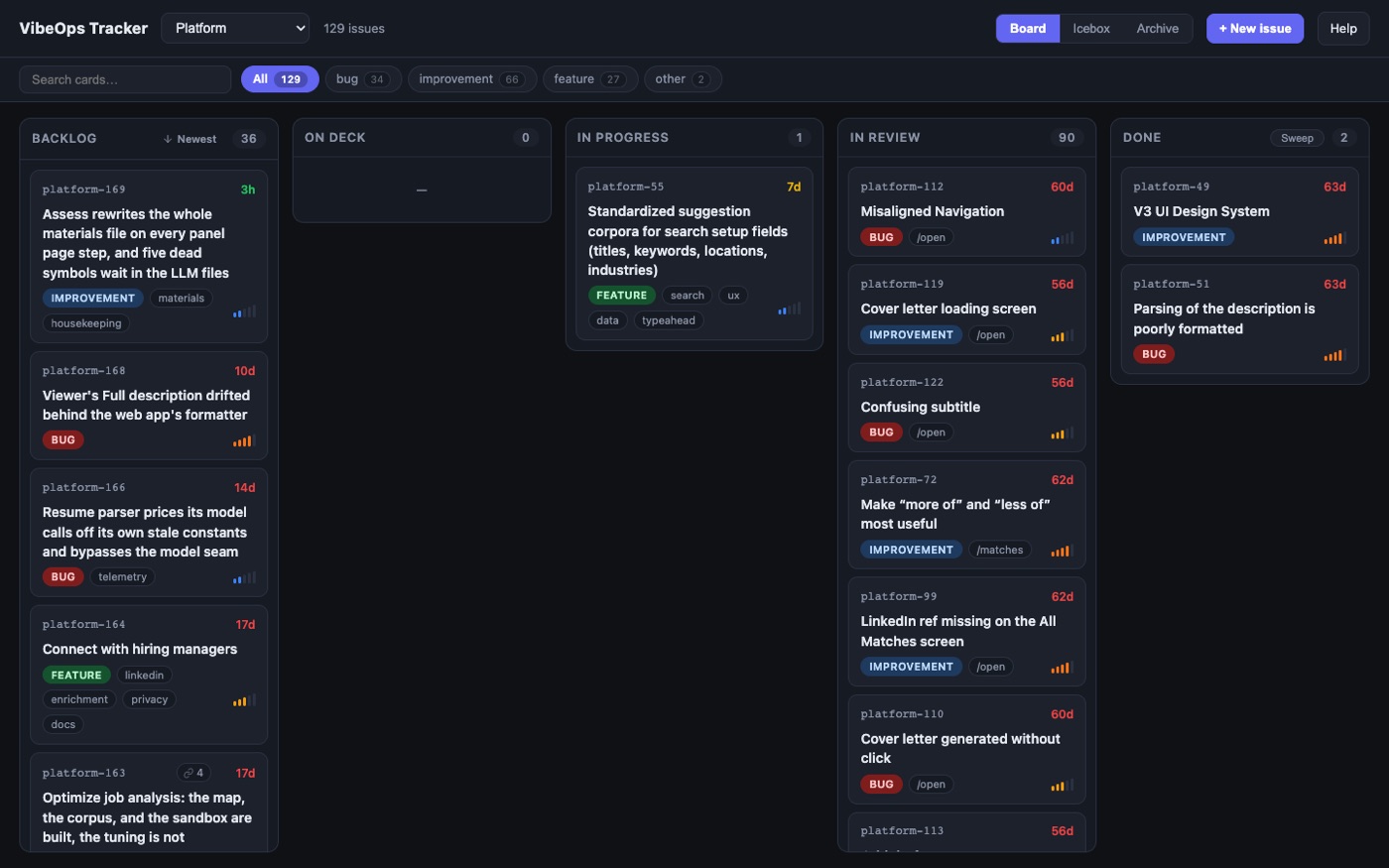 VibeOps board