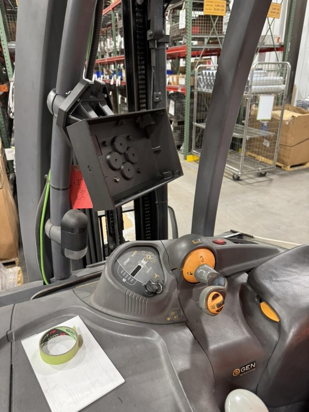 Driver display in the cab