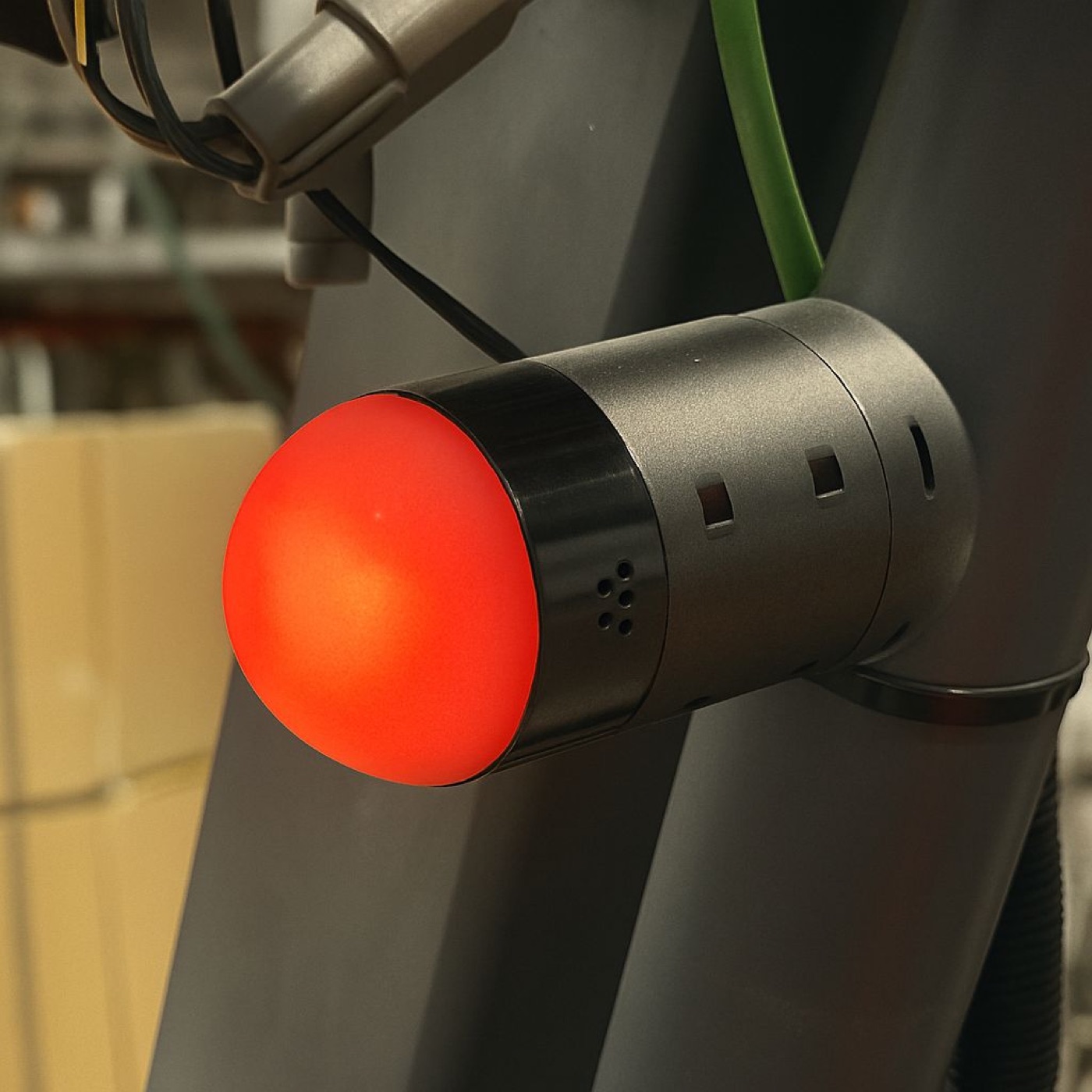 Early prototype: the alarm light