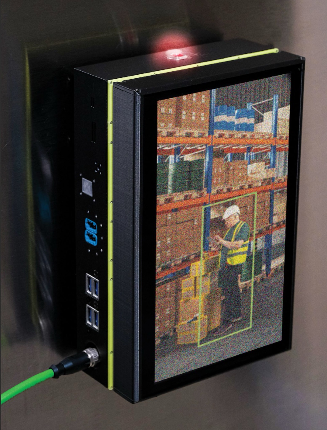Early prototype: the all-in-one unit with display