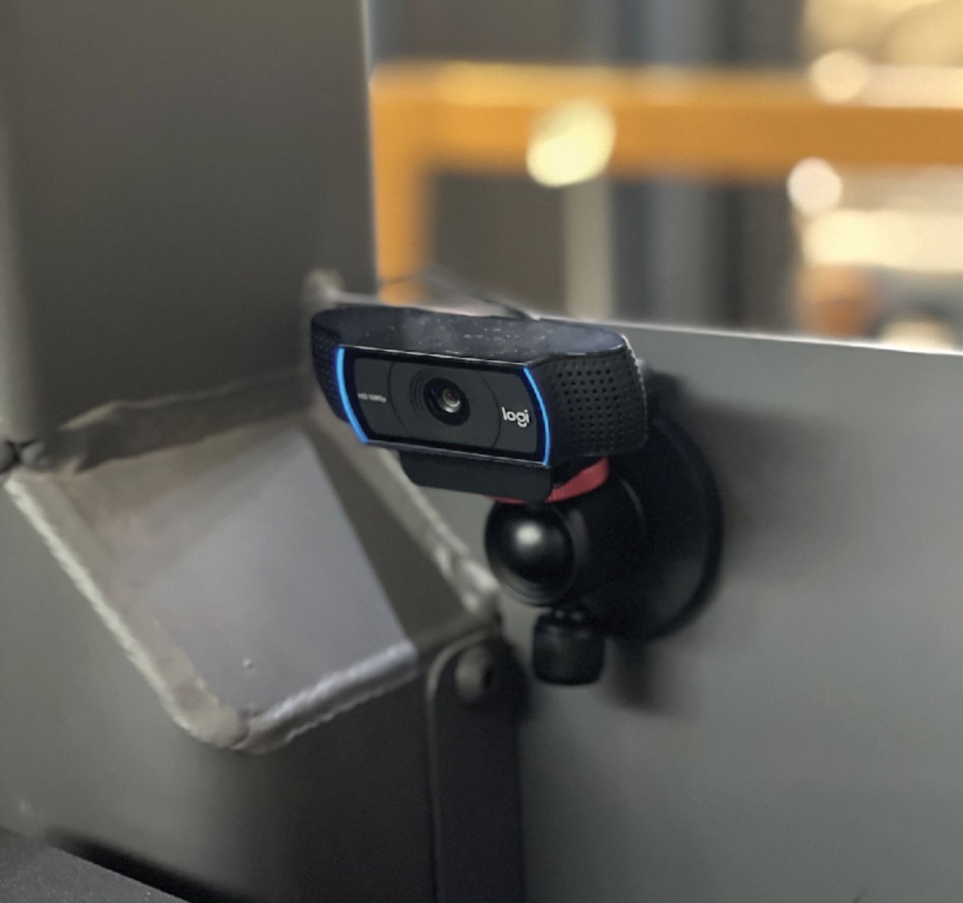 Early prototype: a webcam on a mount