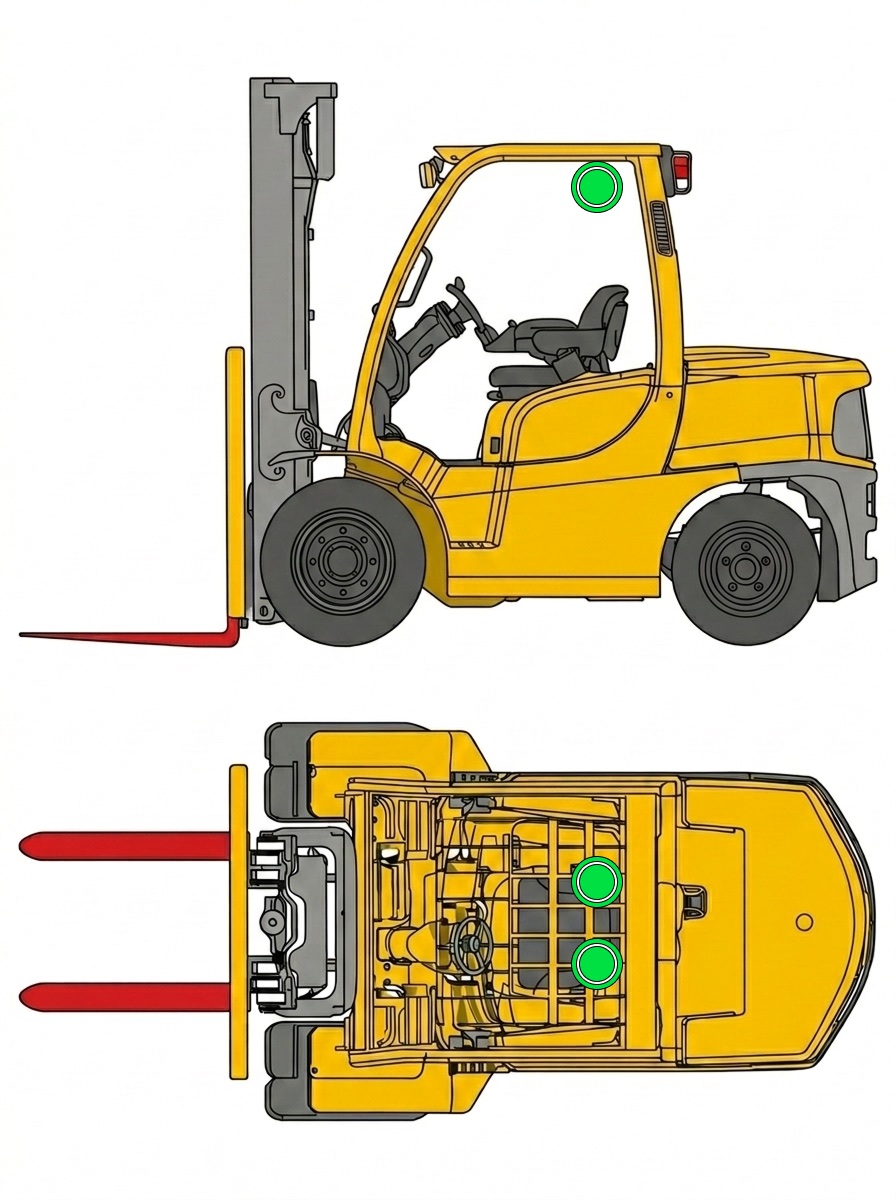 Recommended camera positions
