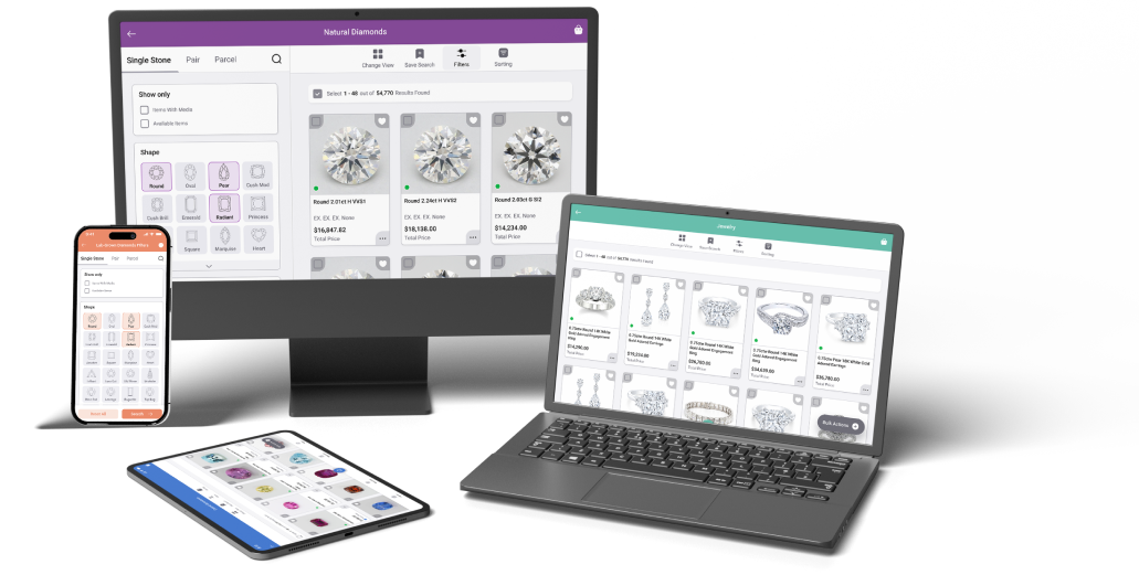 The VDB platform on desktop, laptop, tablet, and phone